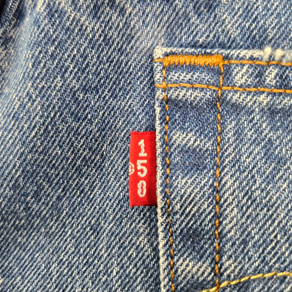 Levi's 501 Medium Wash 150th Anniversary High Rise Straight Leg Jeans Size 30 - Picture 11 of 12